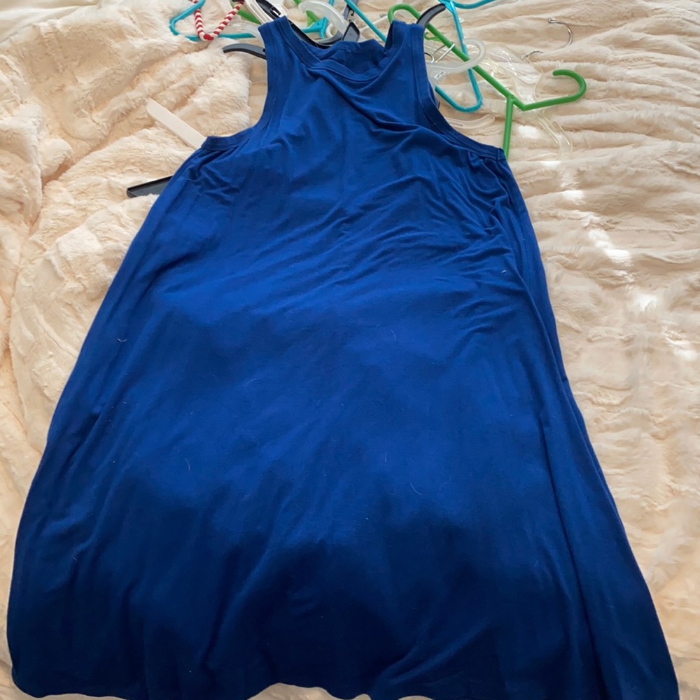 Blue tank top dress